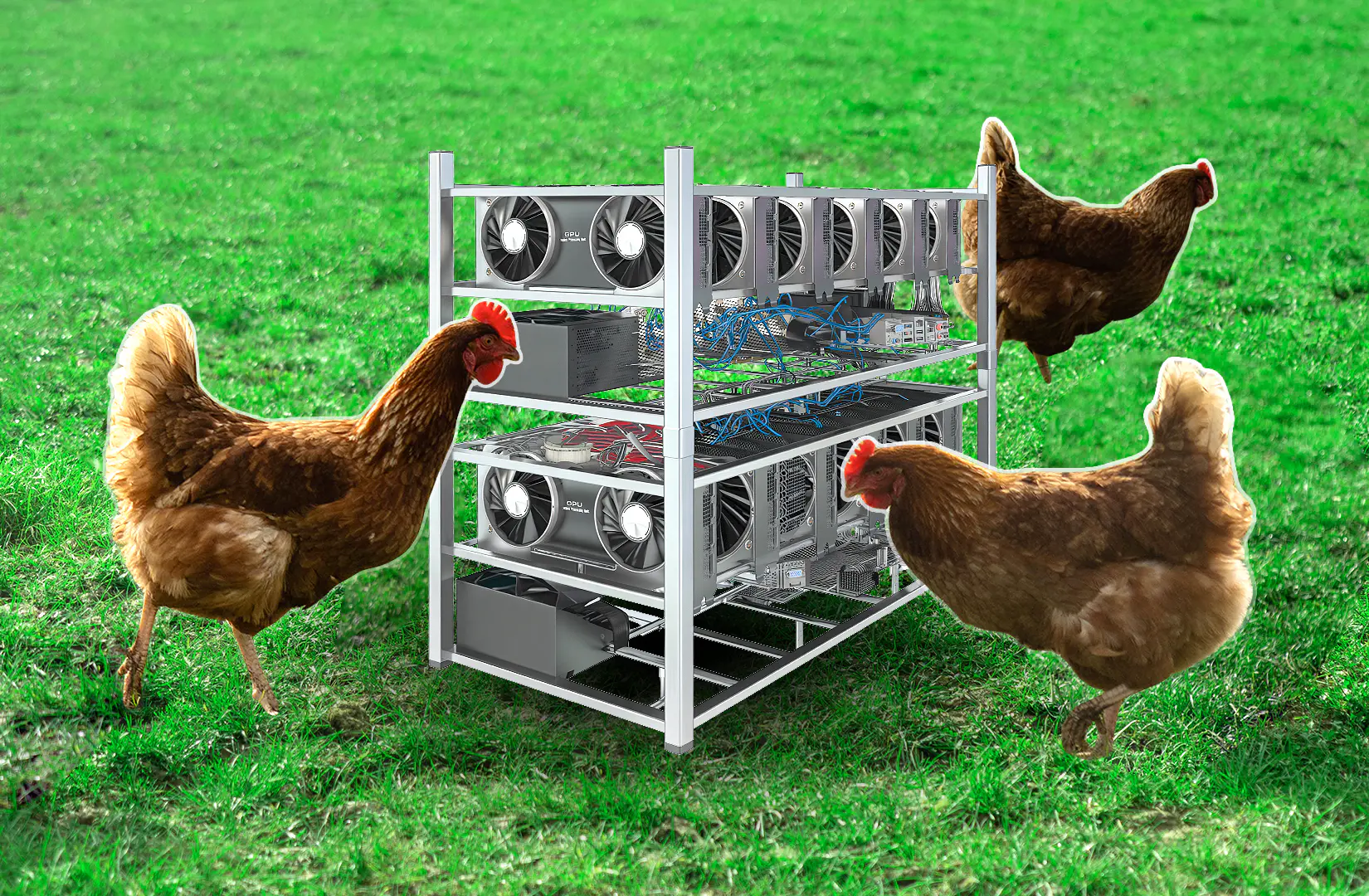 Investigators find scores of crypto mining farms disguised as chicken coops